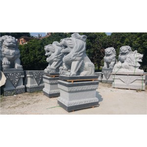 动物石雕--石雕狮子