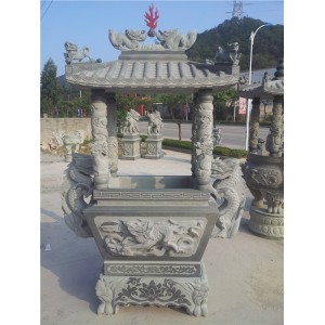 寺庙石雕-- 石雕香炉