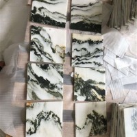 汉白玉山水画板