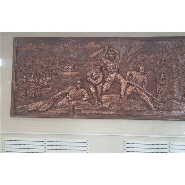 四平某空军后勤-玻璃钢仿铜浮雕