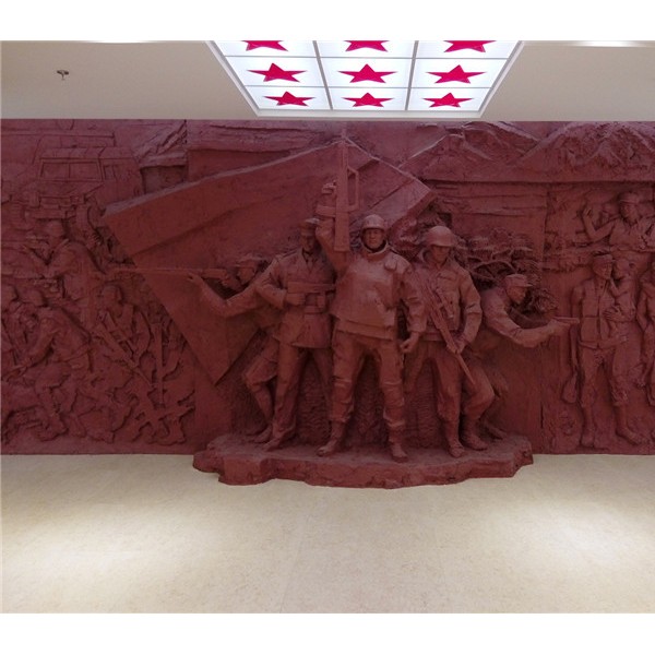 吉林省武警总队玻璃钢雕塑高3m