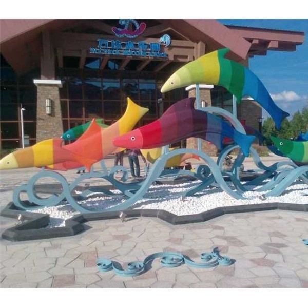 吉林白山市万达广场不锈钢雕塑高3.5m