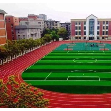 全塑型塑胶跑道
