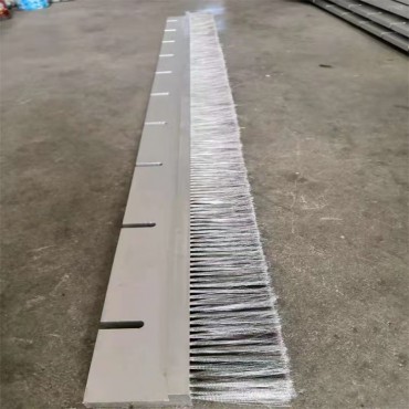 焦化厂拦焦机顶部挡烟板密封钢丝刷